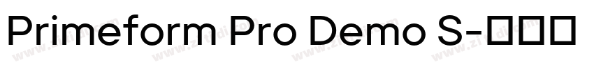Primeform Pro Demo S字体转换